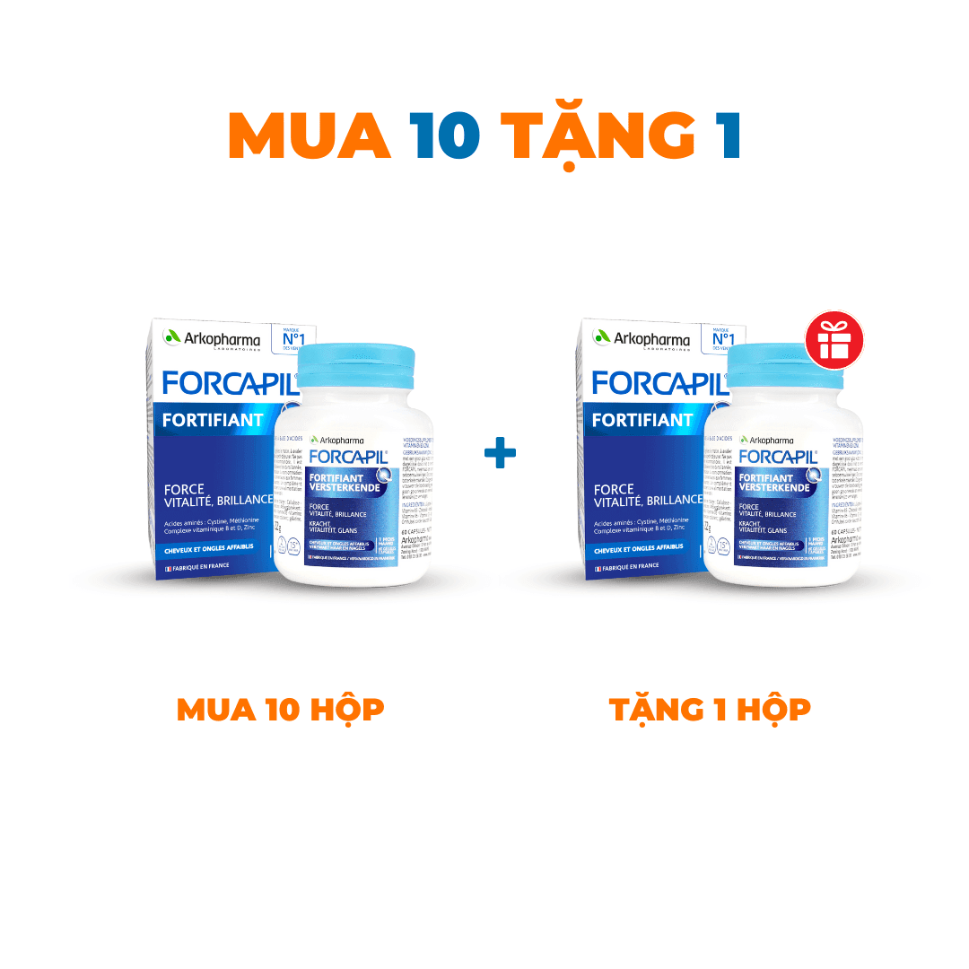 Forcapil Fortifiant H/60v ARKOPHARMA Giảm Rụng Cấp Tính