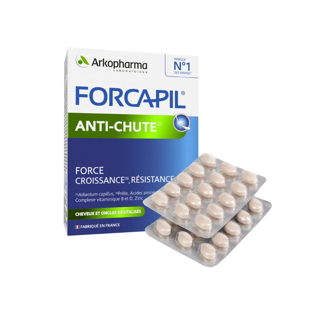 Forcapil Anti-Chute H/30v ARKOPHARMA Giảm Rụng Tóc Nội Tiết, Mọc Tóc