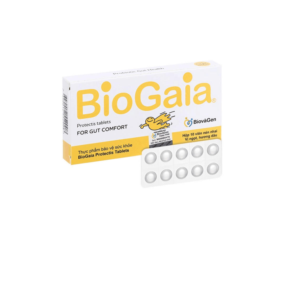 Protectis Tablets H/10v BIOGAIA Men vi sinh viên nhai 2+