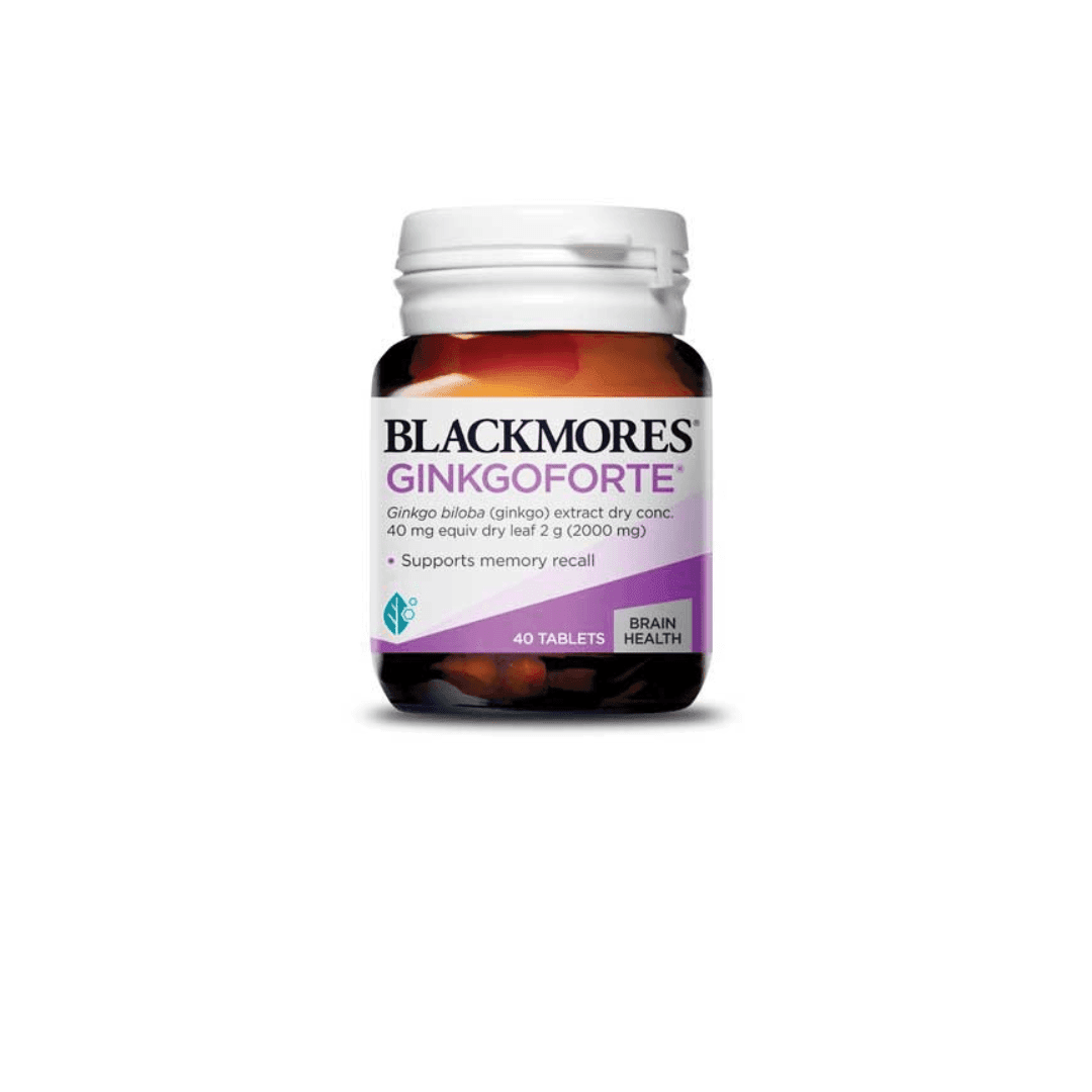 Ginkgo Forte L/40v BLACKMORES Bạch Quả Tăng Cường Trí Nhớ