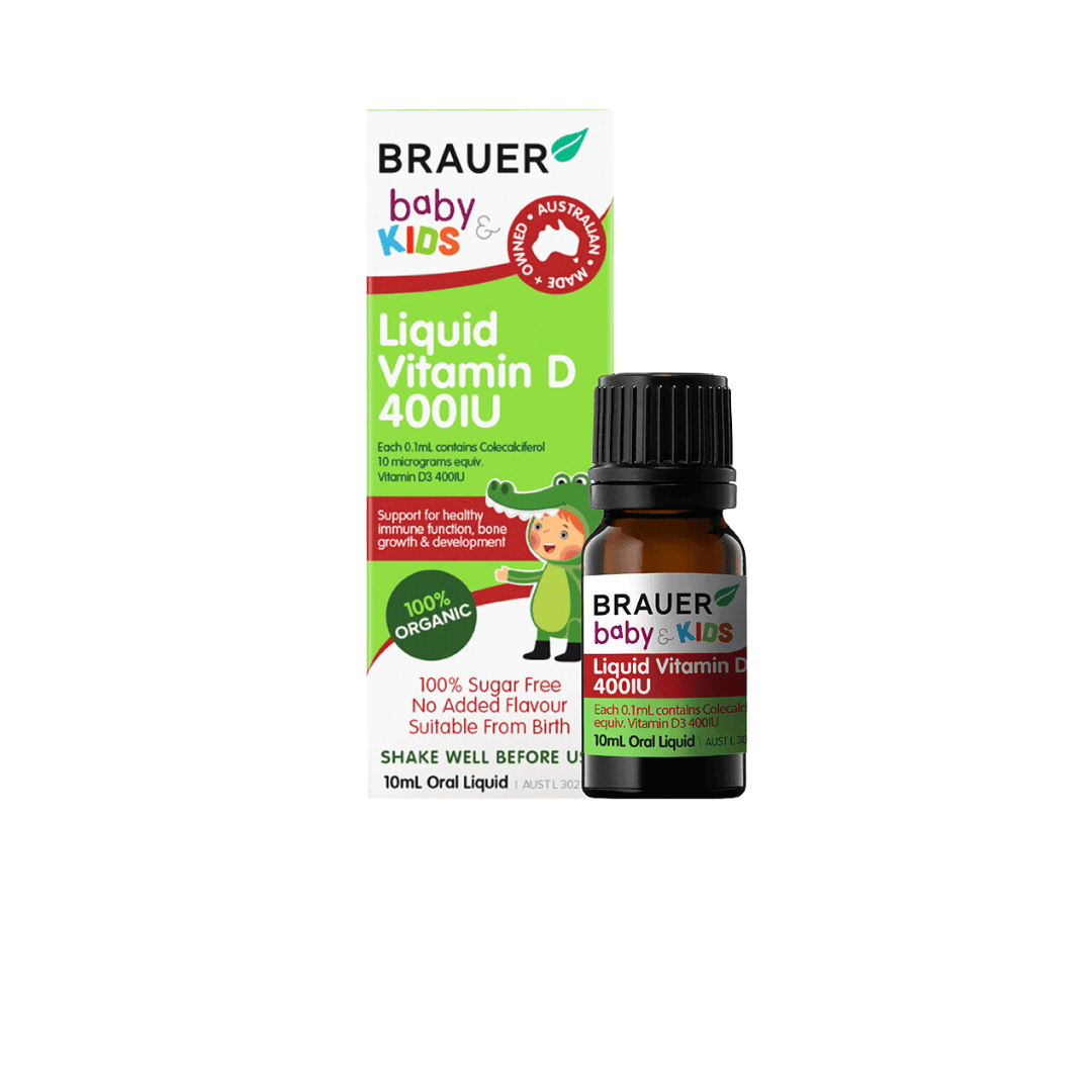 Liquid Vitamin D 400IU H/10ml BRAUER Bổ Sung Vitamin D3 Trẻ Sơ Sinh