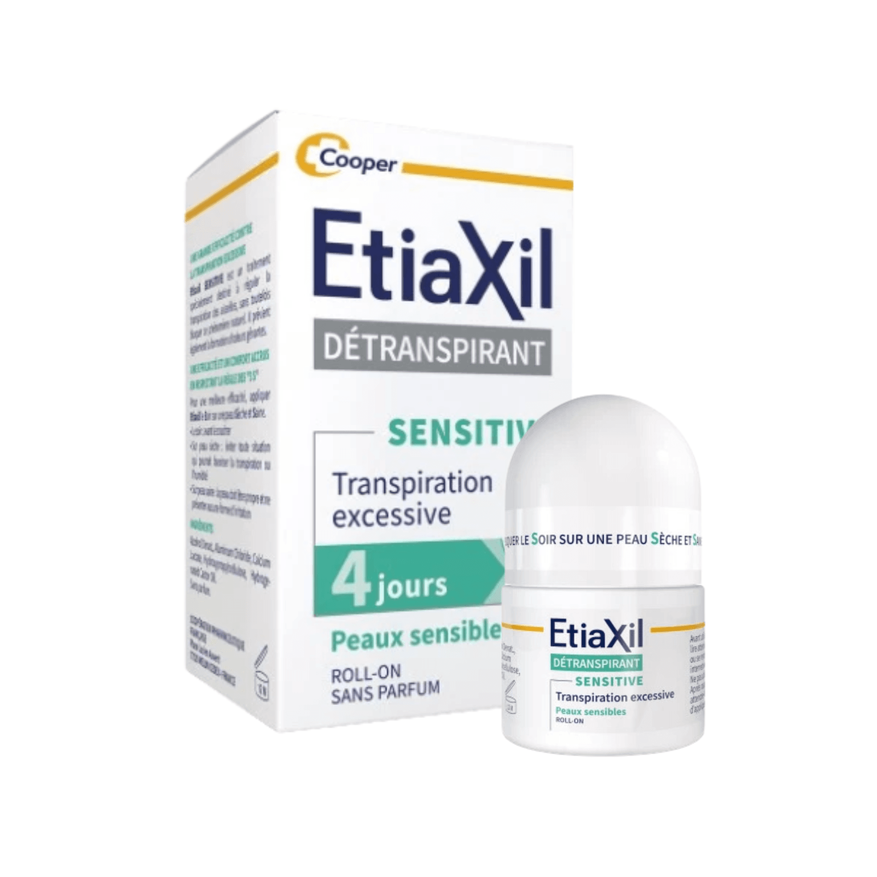 Lăn Khử Mùi Đặc Trị H/15ml ETIAXIL Da Nhạy Cảm (Nhãn Xanh)