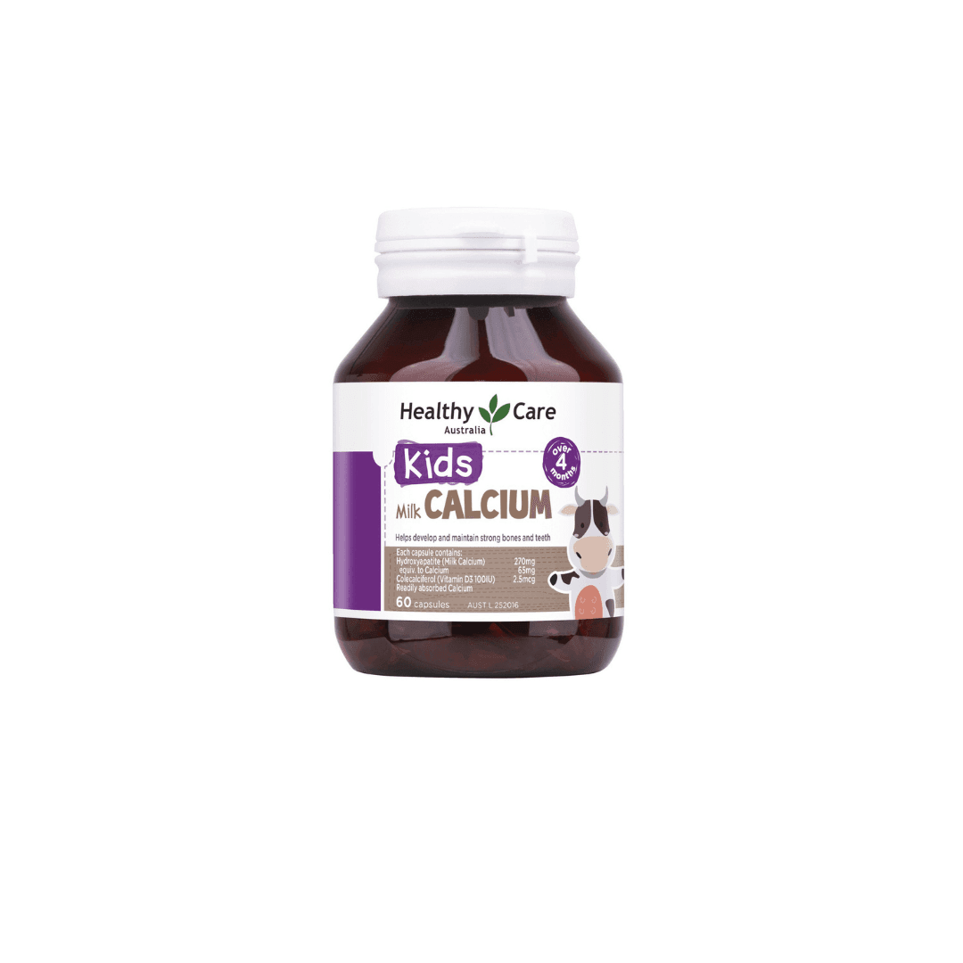 Kids Milk Calcium L/60v HEALTHY CARE Canxi Sữa Phát Triển Chiều Cao