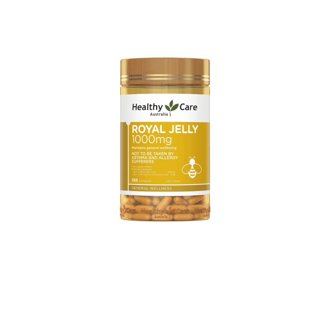Royal Jelly 1000mg L/365v HEALTHY CARE Sữa Ong Chúa Đẹp Da