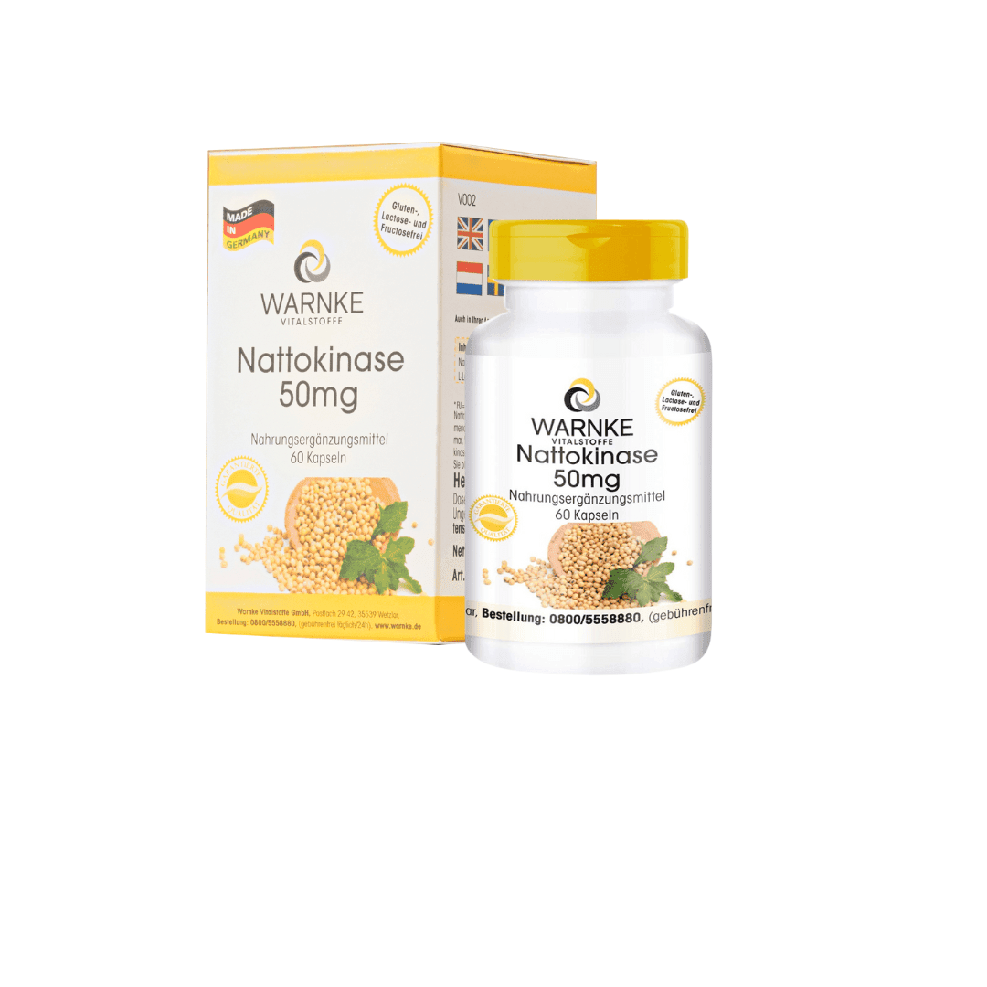 Nattokinase 50mg H/60v WARNKE Ngừa Tai Biến Đột Quỵ