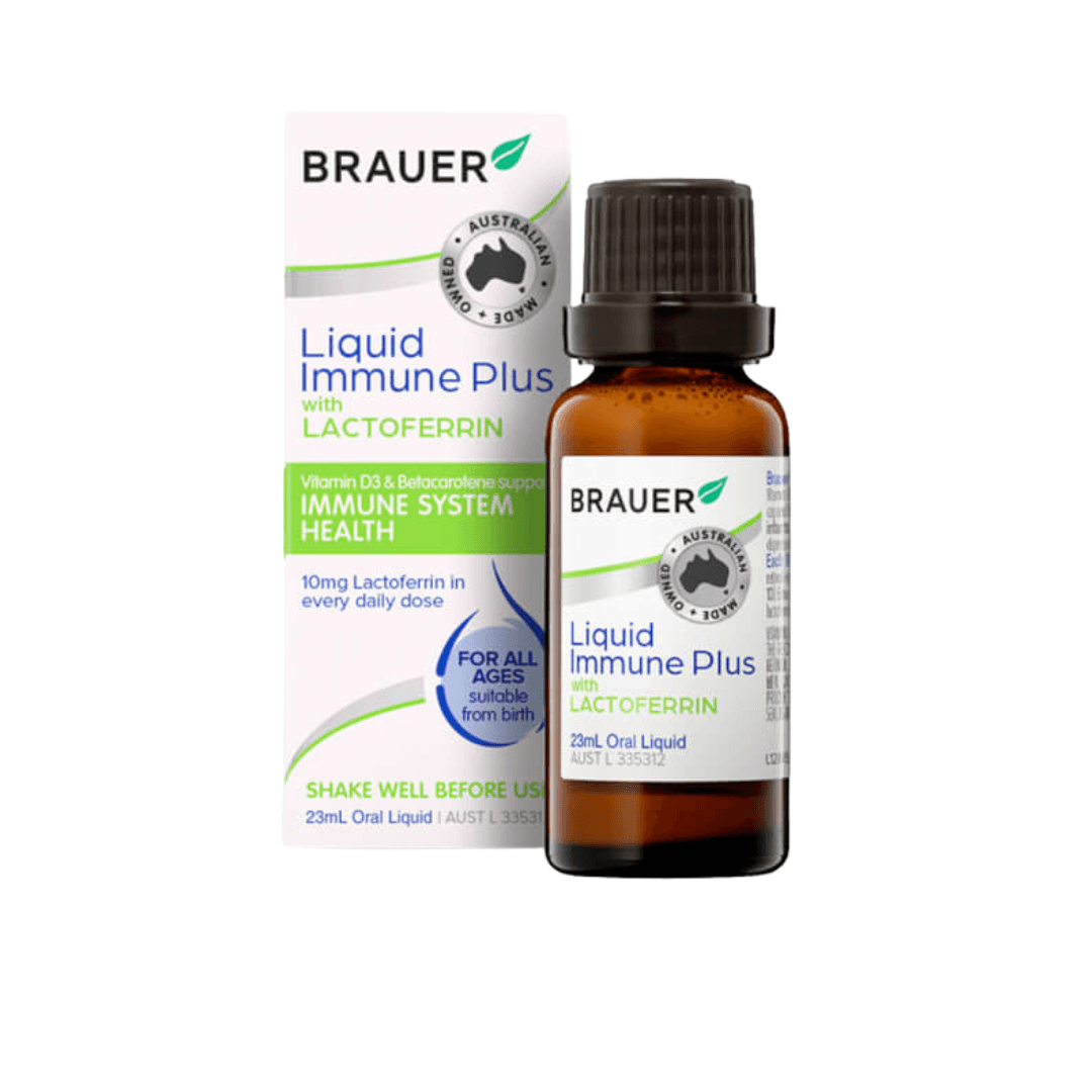 Liquid Immune Plus with Lactoferrin BRAUER H/23ml Tăng đề kháng sữa non
