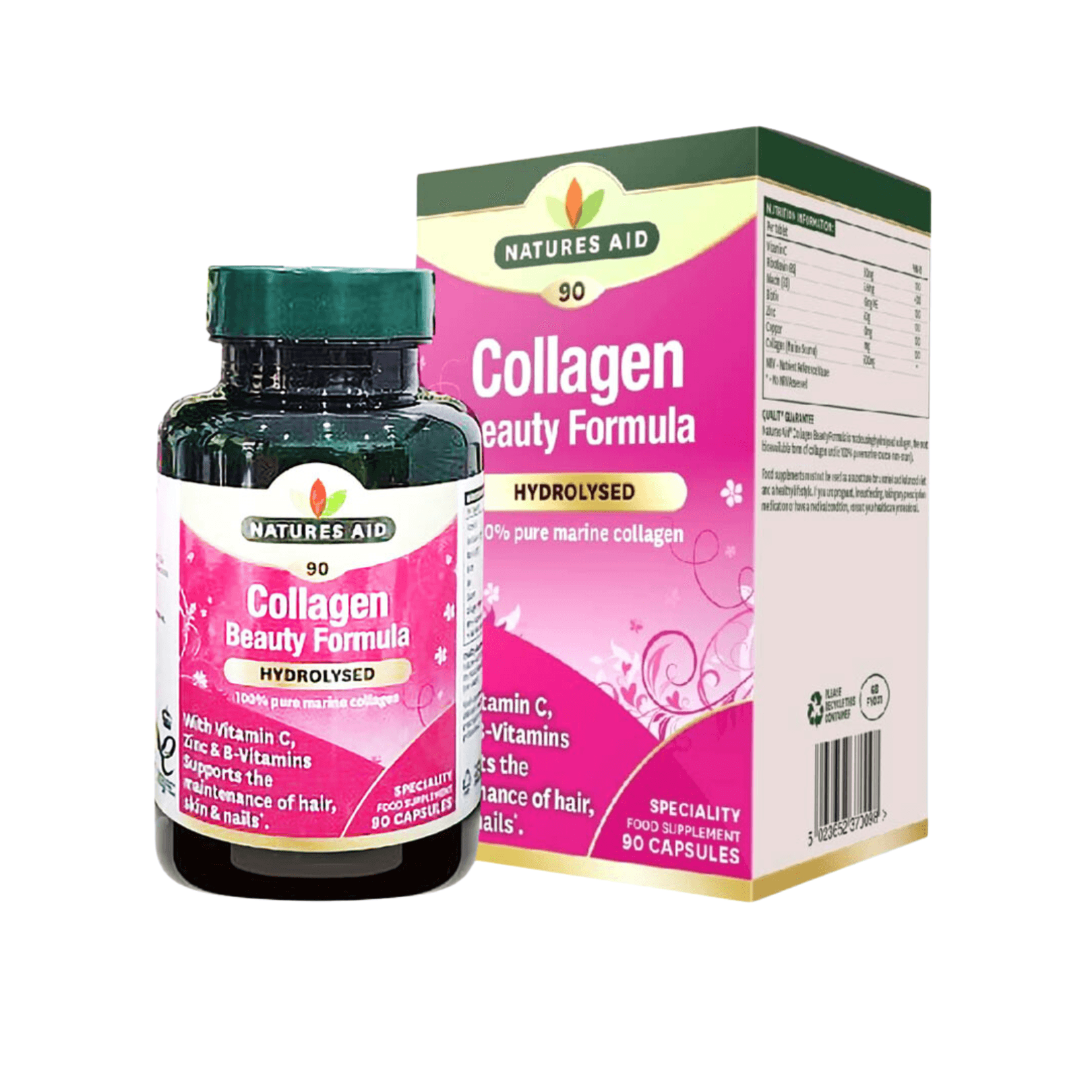 Collagen Beauty Formula H/90V NATURES AID Collagen & vi chất đẹp da tổng hợp, chống lão hóa