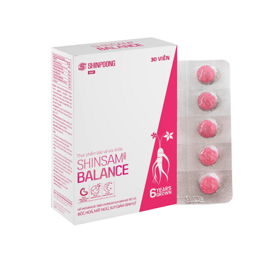 Shinsam Balance H/30V SHINPOONG Điều hòa nội tiết tố nữ, giảm triệu chứng tiền mãn kinh