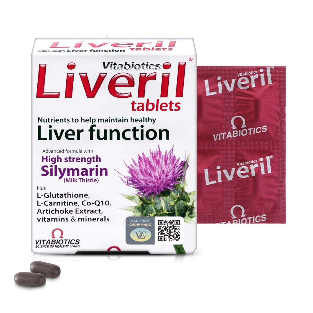 Liveril H/30V VITABIOTICS Giải độc gan, hỗ trợ bệnh lí về gan (VEPharma)