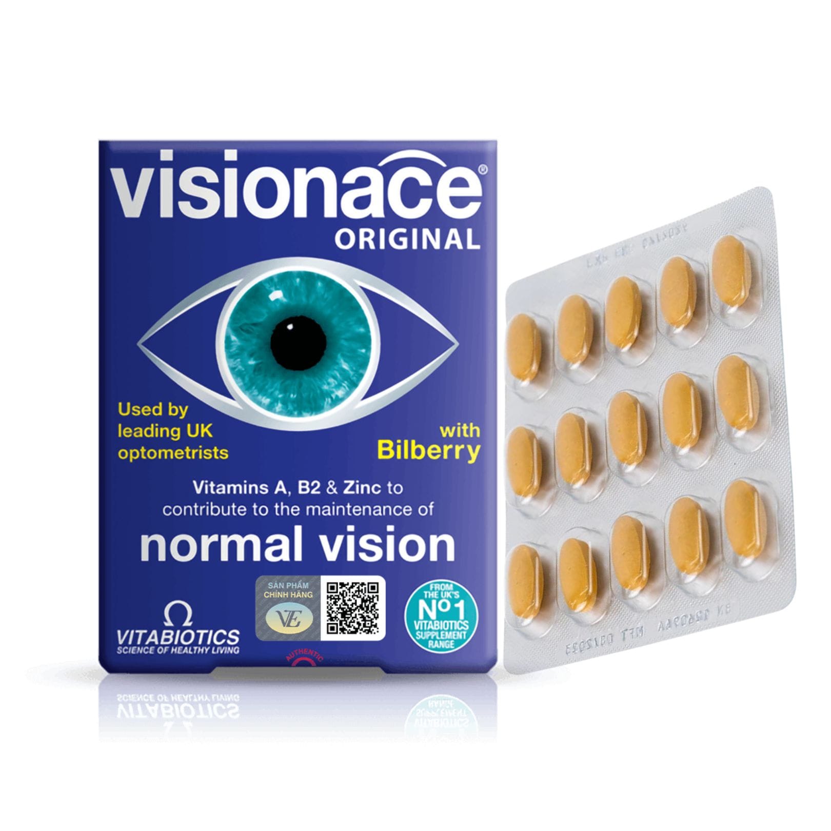 Visionace H/30V VITABIOTICS Hỗ Trợ Cải Thiện Thị Lực Và Lão Hóa Mắt (VEpharma)