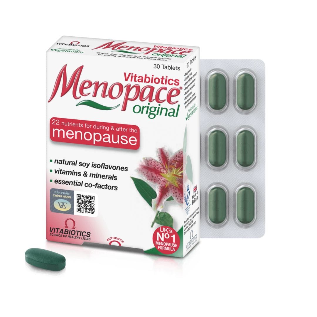 Menopace H/30V VITABIOTICS Cân bằng nội tiết cho phụ nữ tiền&mãn kinh (VEPharma)