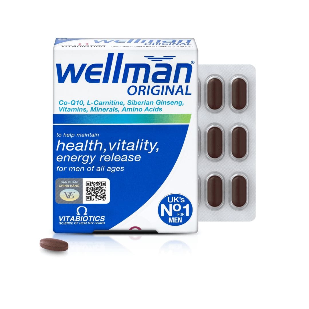 Wellman Original H/30V VITABIOTICS Tăng cường sức khỏe phái mạnh (VEPharma)