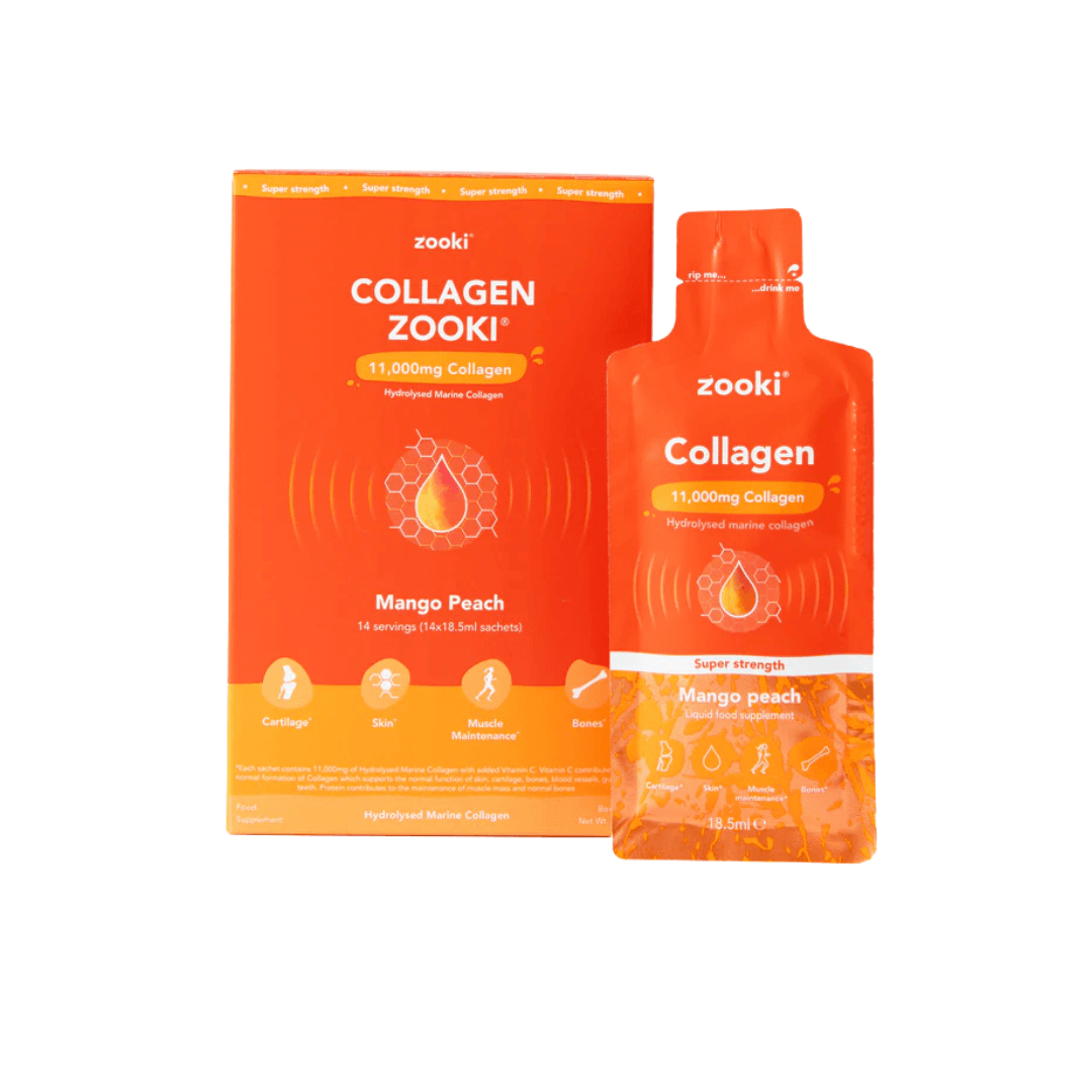 Collagen Liquid 11,000 mg H/14 gói ZOOKI Chống Lão Hóa, Đẹp Da (vị đào xoài)
