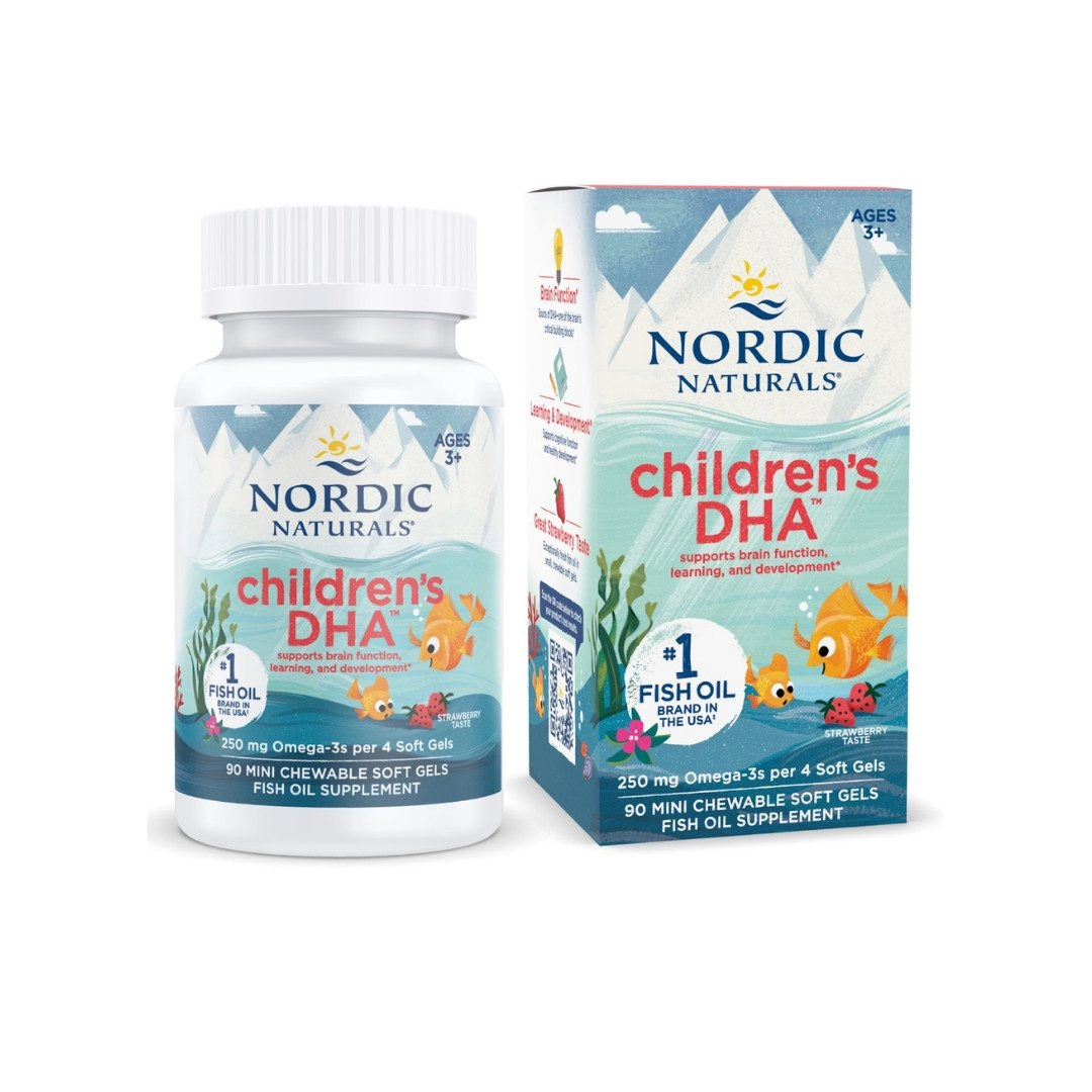 DHA Children Chewable Cho Trẻ 3-6T NORDIC NATURALS H/90V